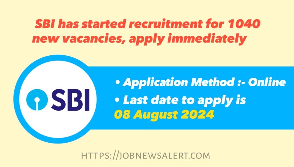 State bank of india job vacancy