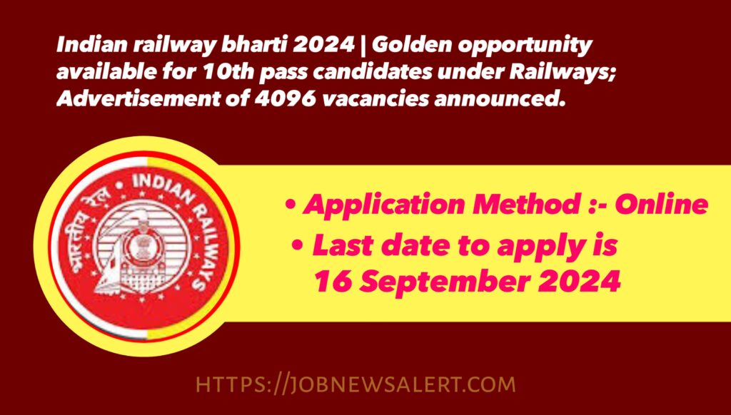 Indian railway bharti 2024