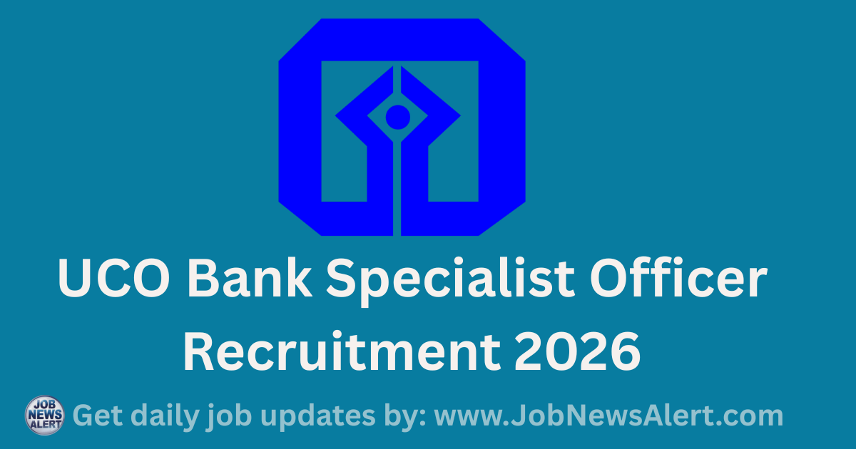 UCO Bank Specialist Officer Recruitment